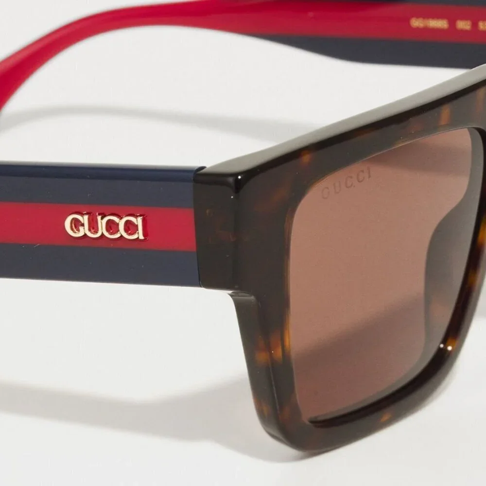 NWT Gucci GG1868S-002 Tortoise Brown 53mm Sunglasses